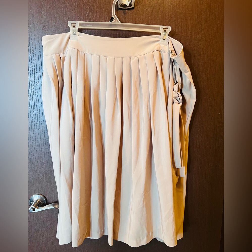 Calvin Klein Pleated Skirt with Belt